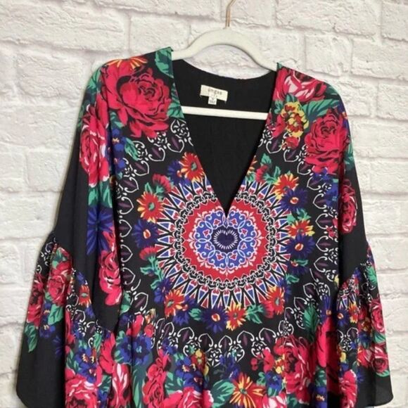 Umgee MADALYN DRESS Medallion Floral Size Medium - Picture 5 of 10